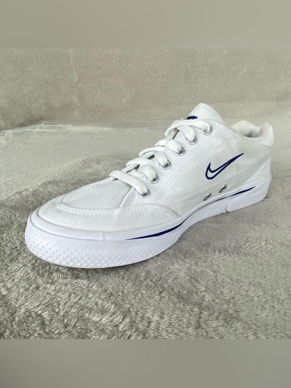 Nike Retro GTS 97 White Blue Womens Sneakers Size 6 Canvas Shoes Court NEW - Picture 4 of 12
